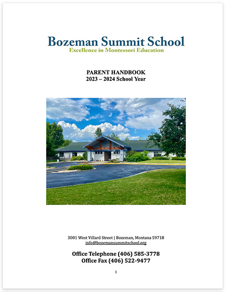 Bozeman Summit School Parent Handbook